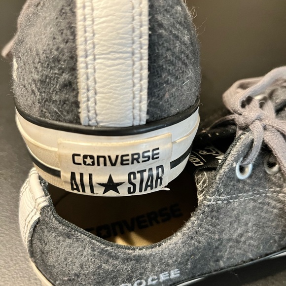 Converse Woolrich Charcoal Plaid Low Top Sneakers Men’s 7 Women’s 9 - Picture 5 of 8